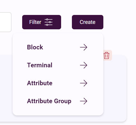 Filter Menu